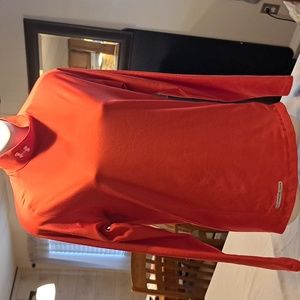 UNDER ARMOUR COLD GEAR FITTED MOCK TURTLENECK GIANT ORANGE WOMEN'S